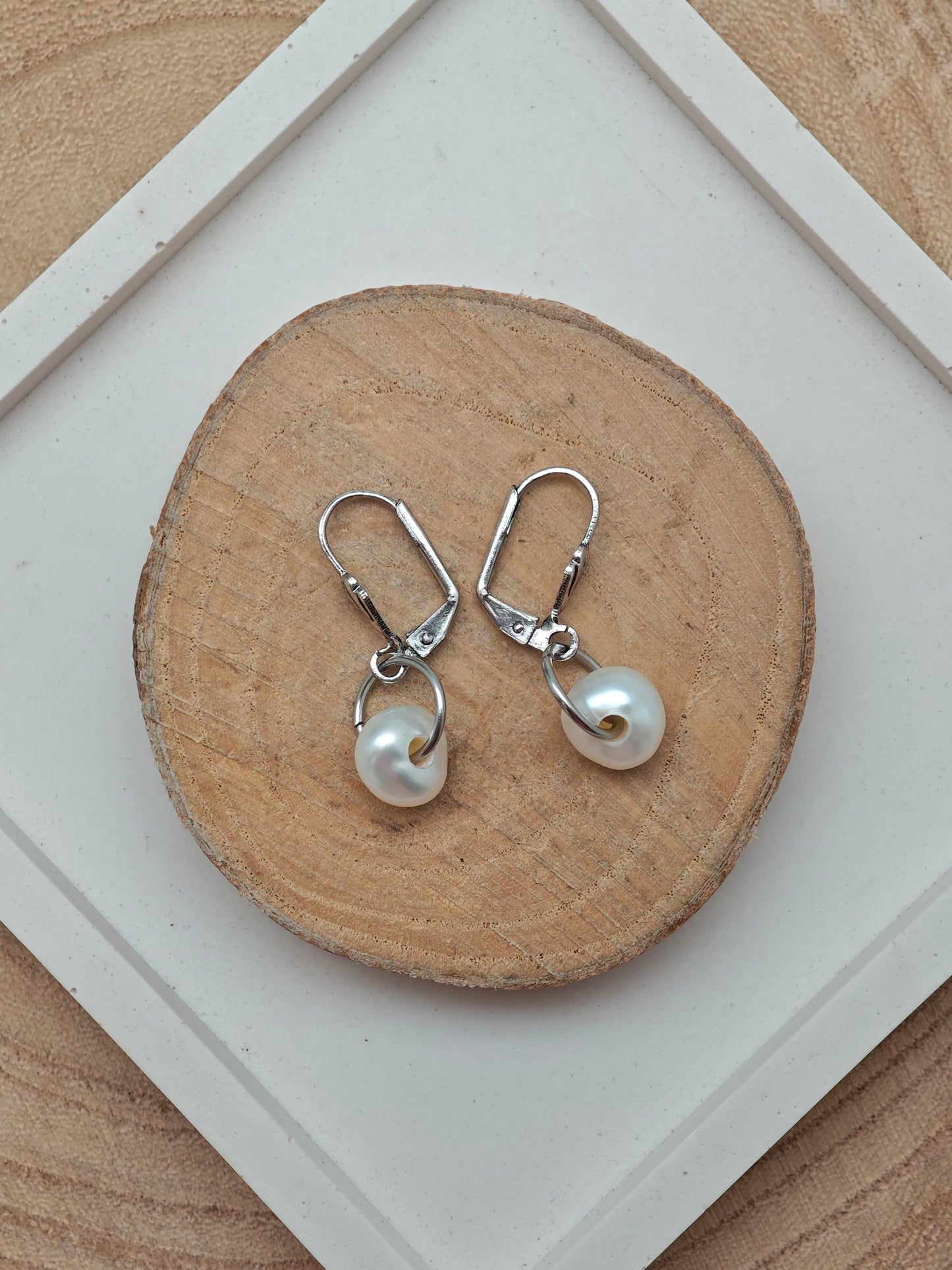 Boucles d'oreilles Perle de culture