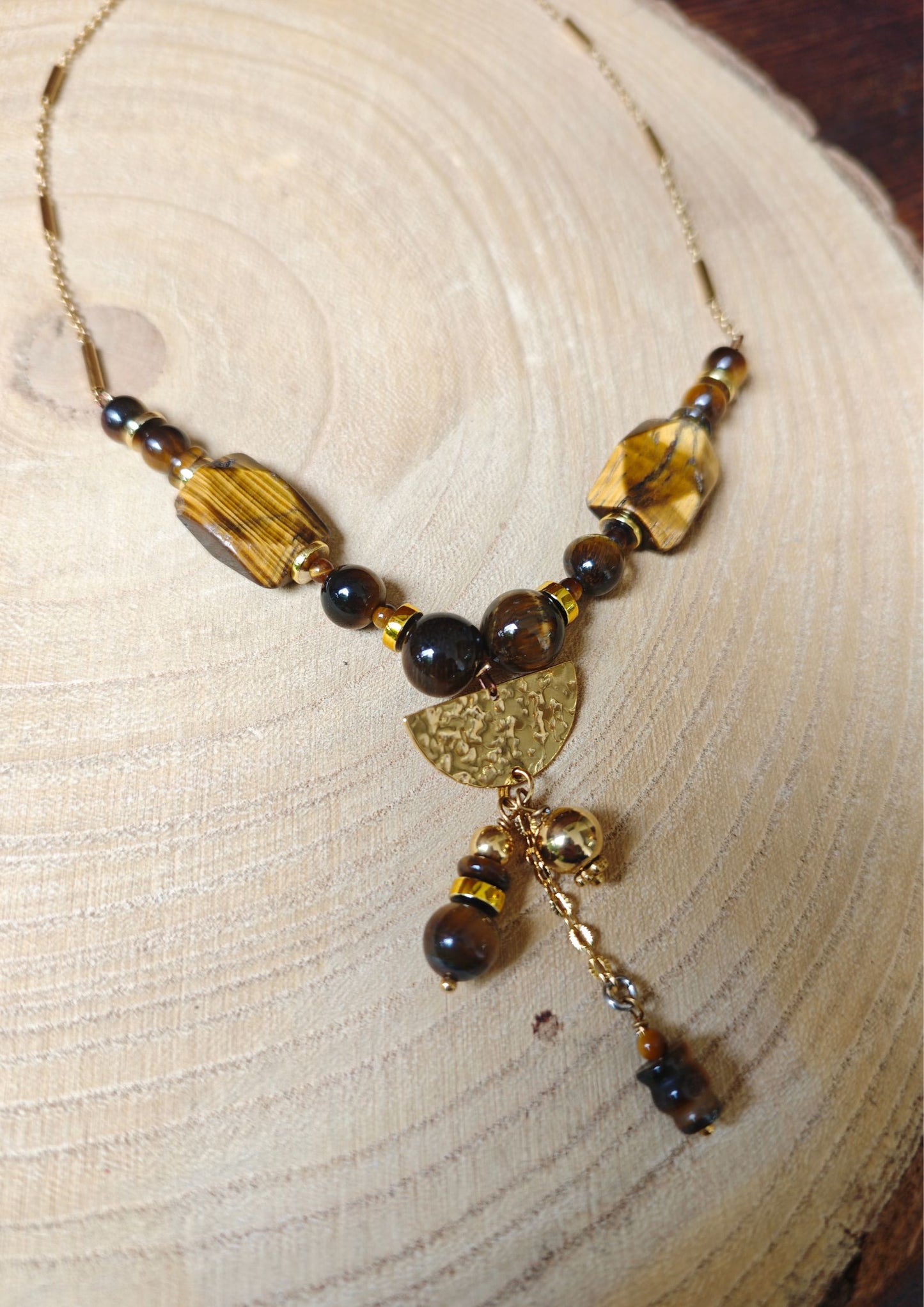 Collier Bella oeil de tigre