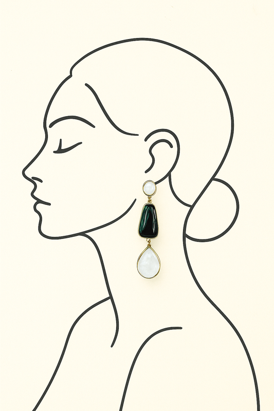 Boucles d'oreilles Pierre de lune