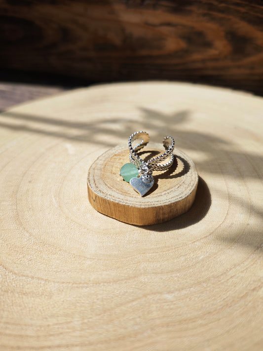 Bague Coeur & Aventurine