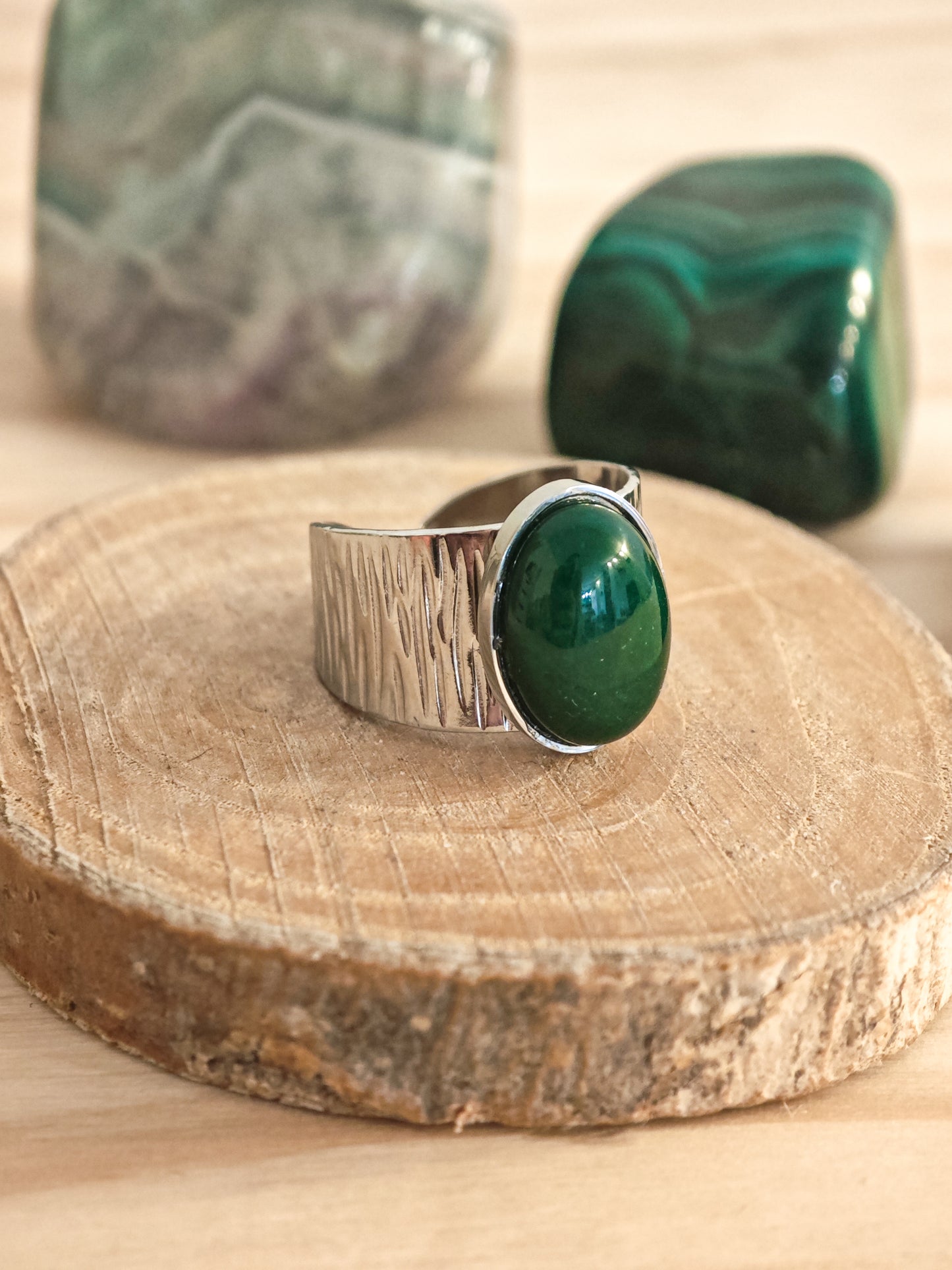 Bague Naya Agate verte
