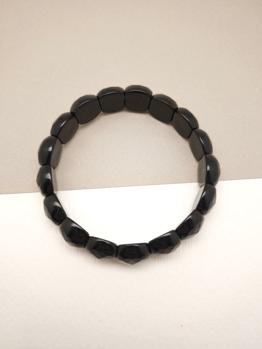 Bracelet Lily Agate noire