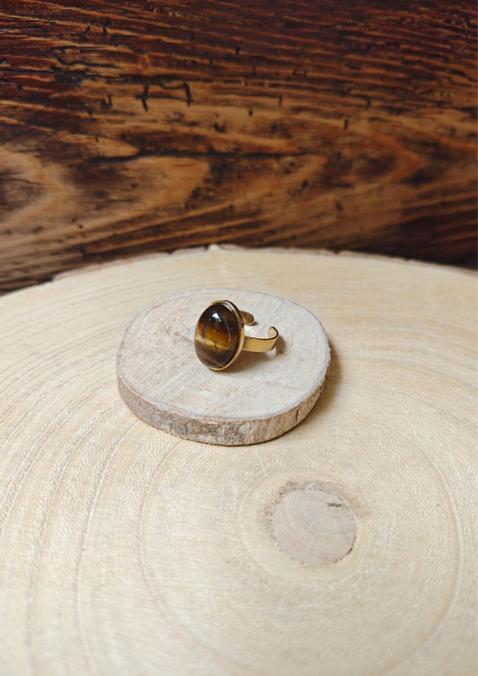 Bague pierre Oeil de tigre