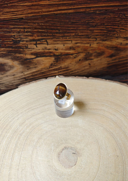 Bague pierre Oeil de tigre