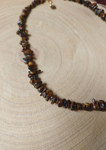 Collier pierres brute