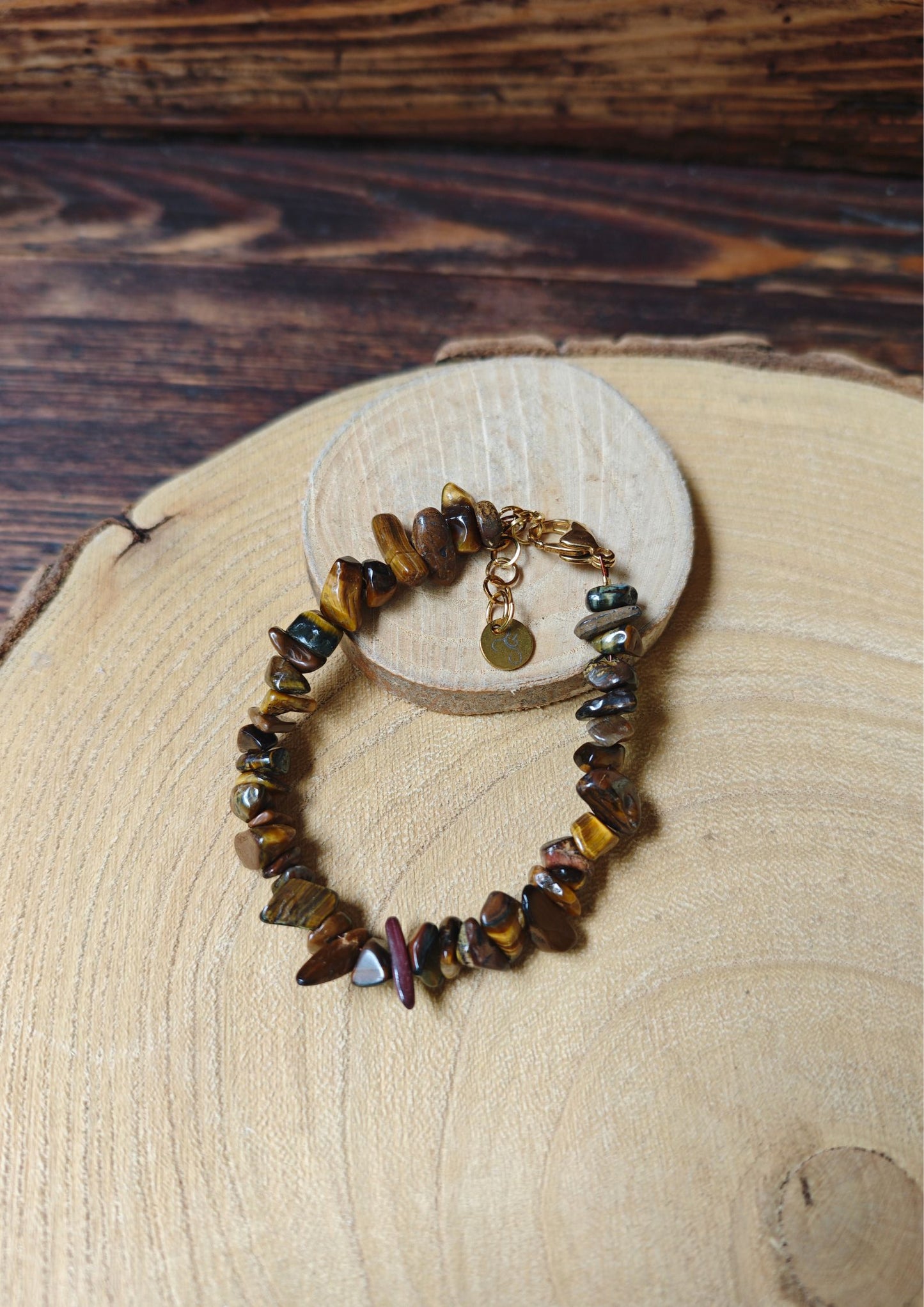 Bracelet pierres brute