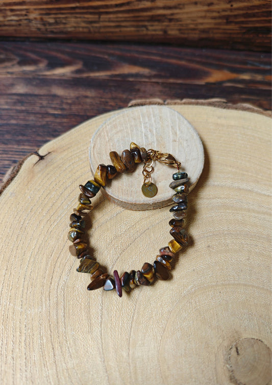 Bracelet pierres brute