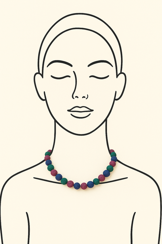 Collier Pierre de lave