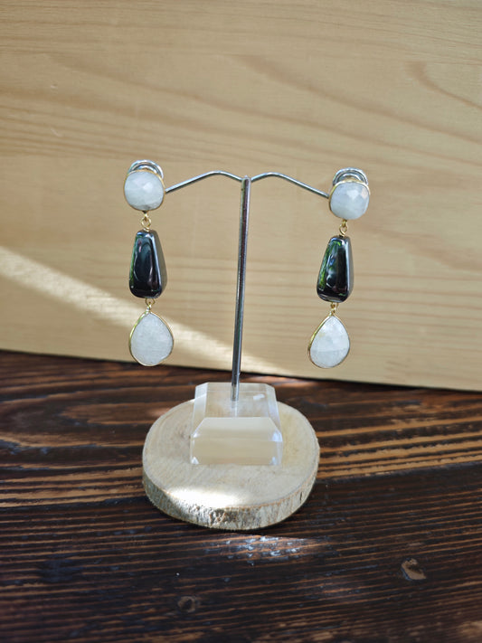 Boucles d'oreilles Pierre de lune