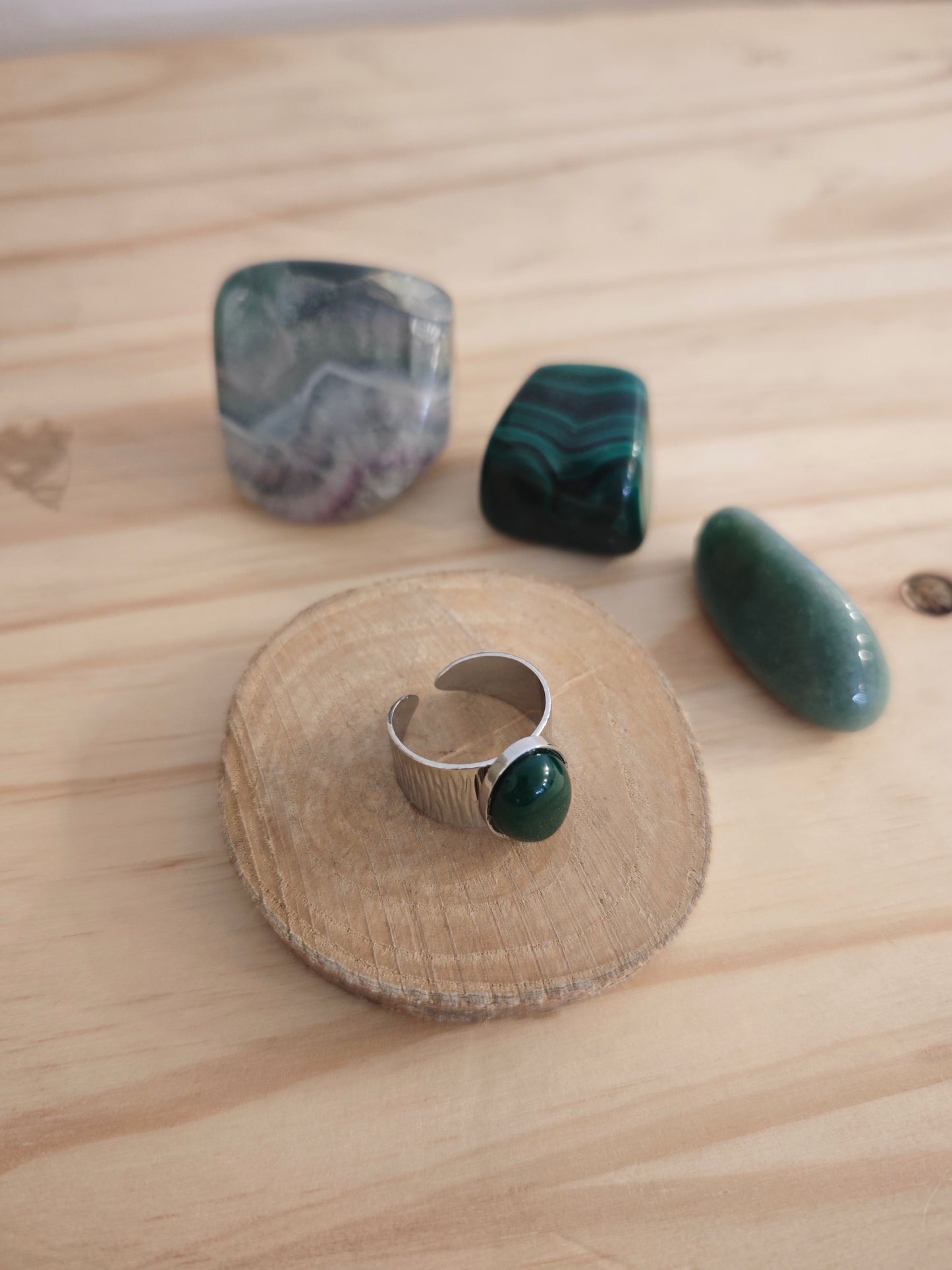 Bague Naya Agate verte