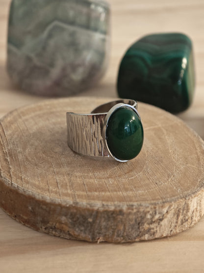 Bague Naya Agate verte
