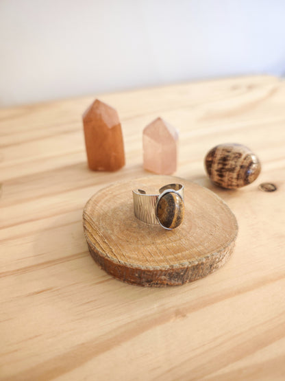 Bague Naya Jaspe paysage