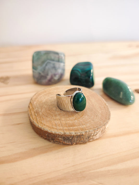 Bague Naya Agate verte