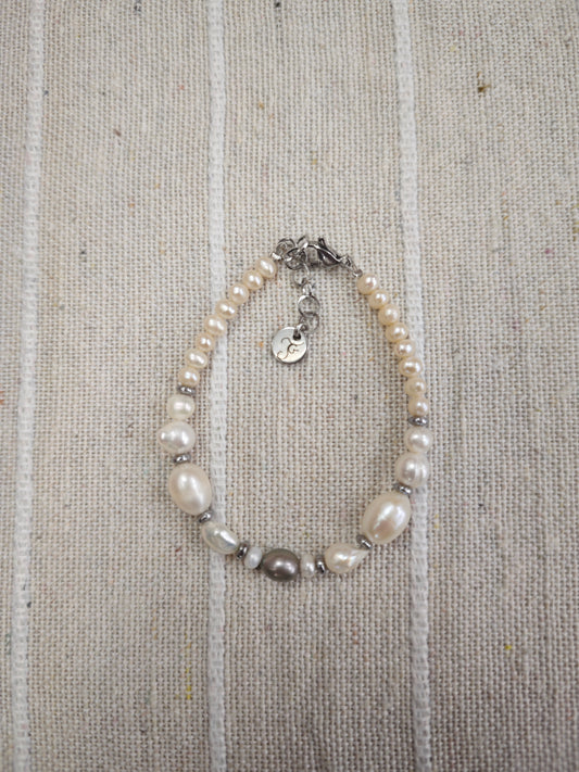 Bracelet unique en perle de culture